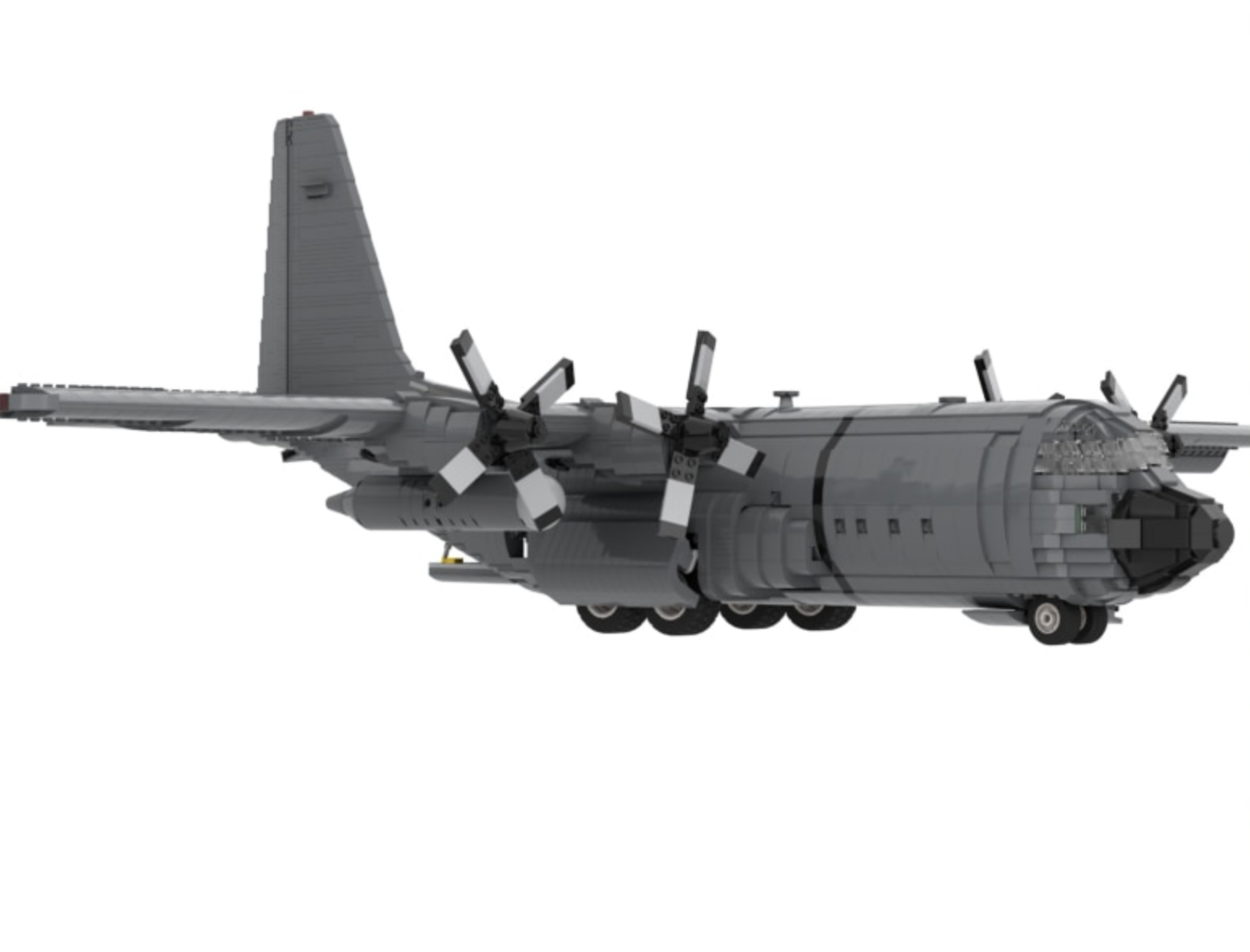 WW2 Lockheed C 130 Hercules Airplane MOC Brick Set