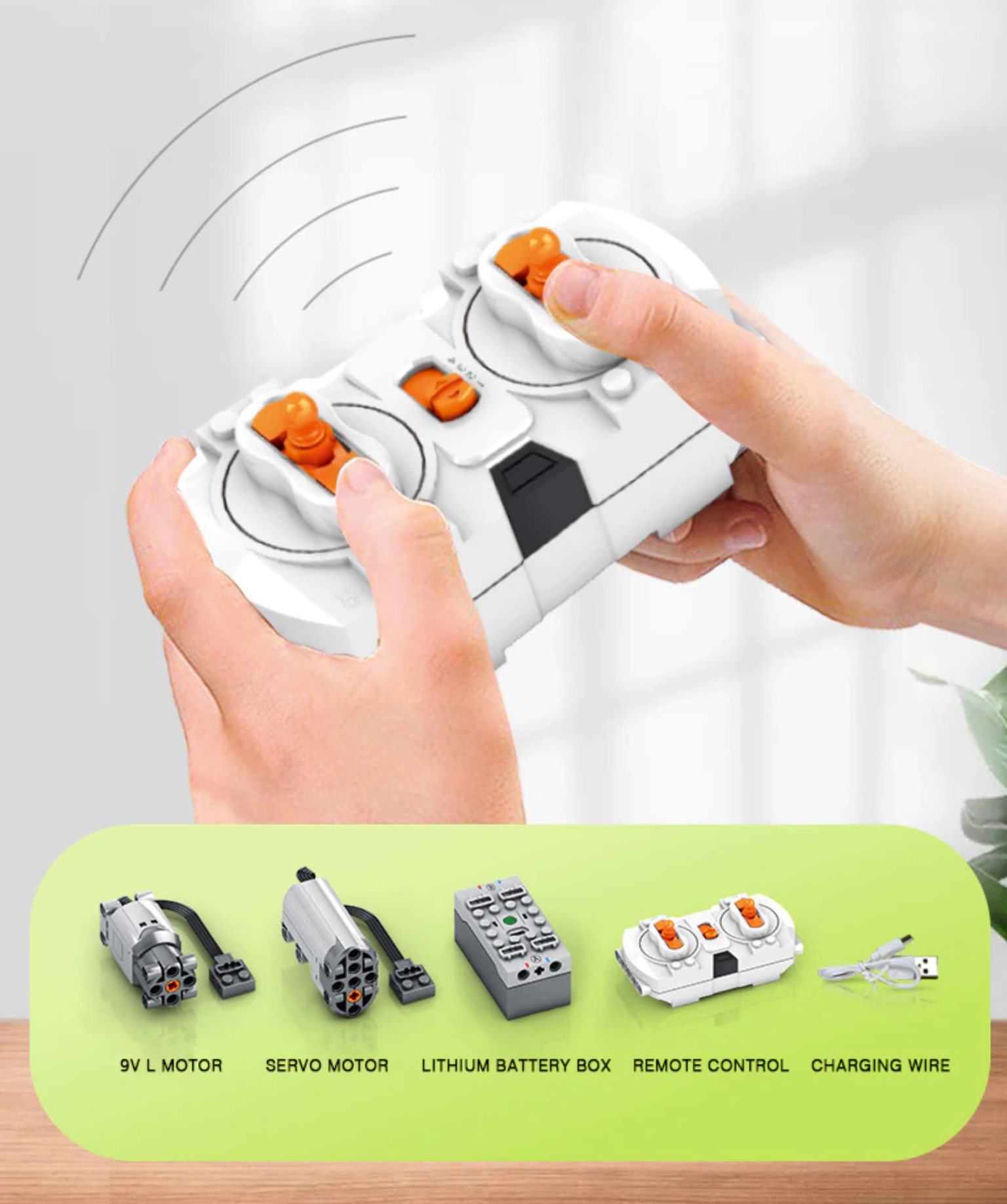 Remote Controlled Claas Combine Harvester Brick Set – Toy Brick Lighting