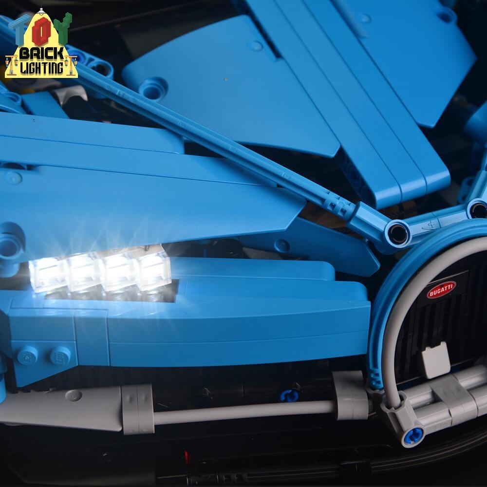 LED Light Kit for LEGO® Technic Bugatti Chiron (42083) - Toy Brick Lighting