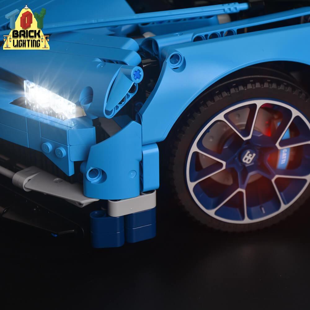LED Light Kit for LEGO® Technic Bugatti Chiron (42083) - Toy Brick Lighting