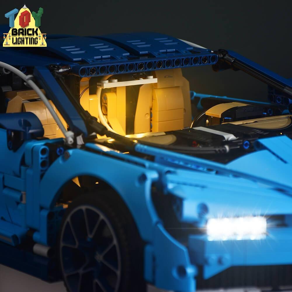 LED Light Kit for LEGO® Technic Bugatti Chiron (42083) - Toy Brick Lighting