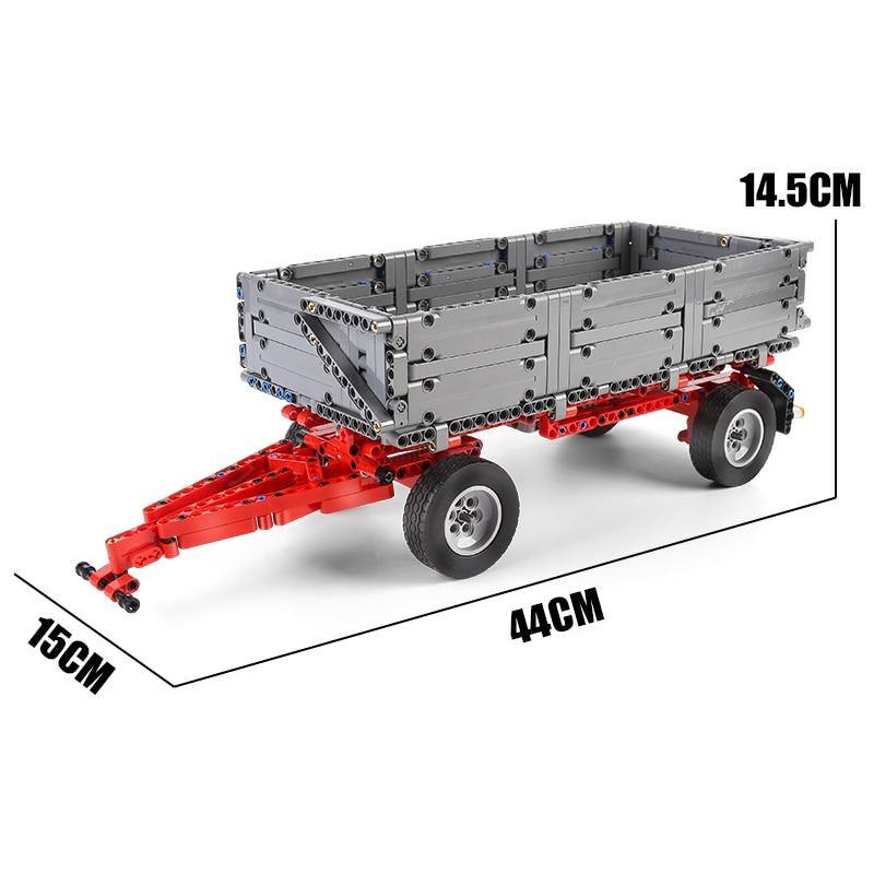 Extensions for the Red JCB Fastrac Tractor - Toy Brick Lighting