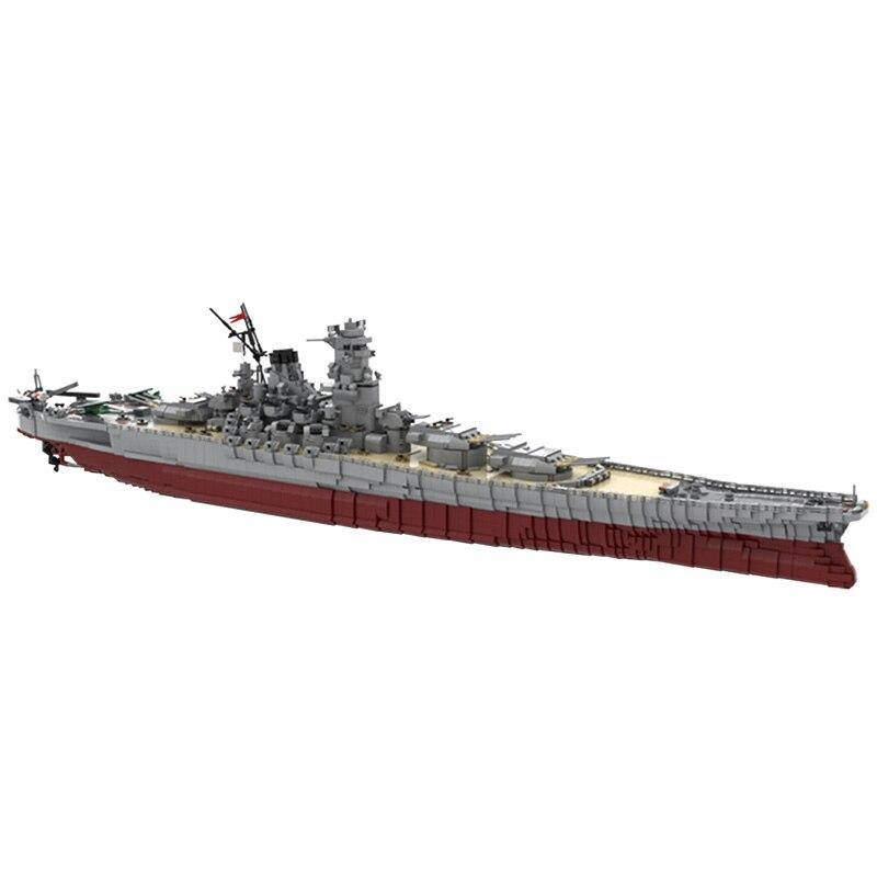 WW2 Yamato Battleship MOC Brick Set - Toy Brick Lighting