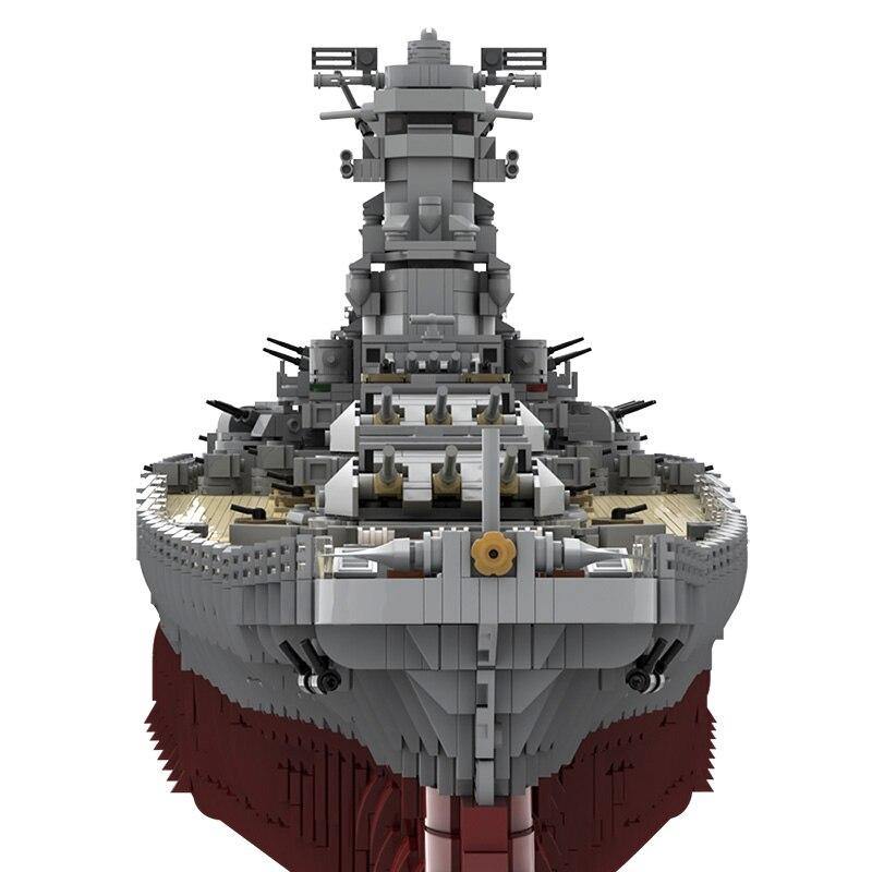 WW2 Yamato Battleship MOC Brick Set - Toy Brick Lighting