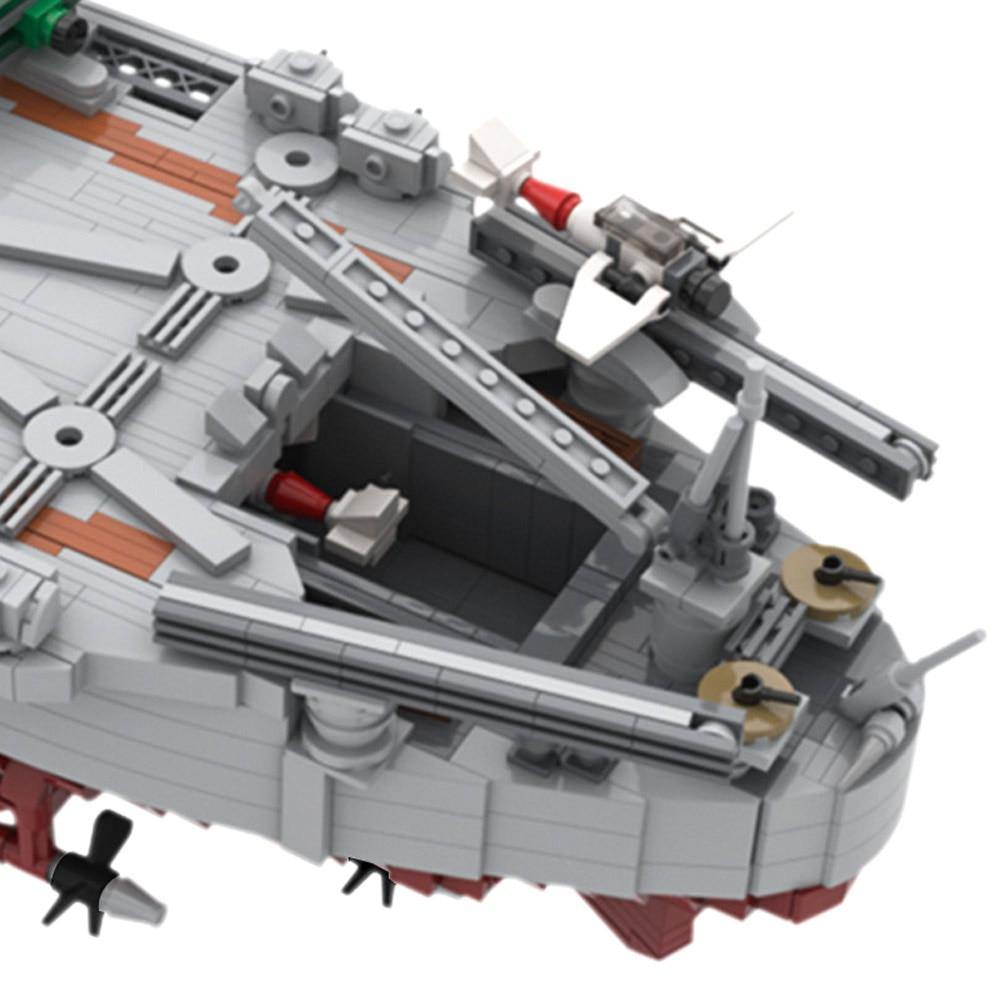 WW2 Yamato Battleship MOC Brick Set - Toy Brick Lighting