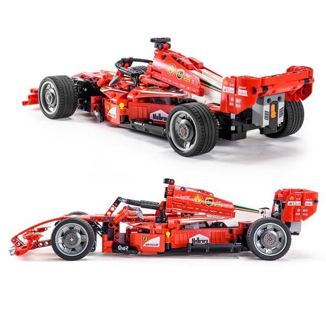 Ferrari F1 Race Car MOC Brick Set - Toy Brick Lighting