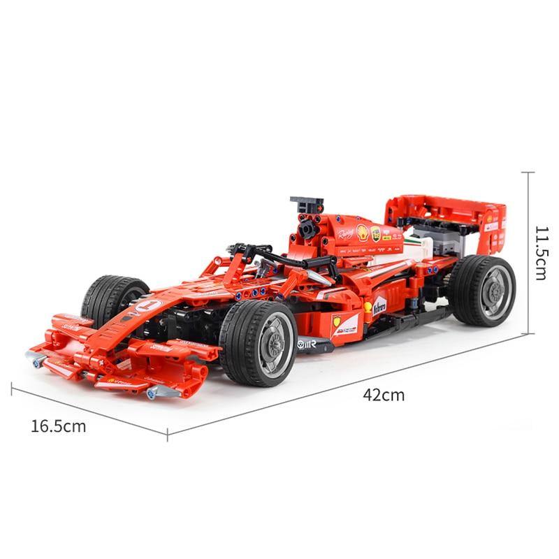 Ferrari F1 Race Car MOC Brick Set - Toy Brick Lighting