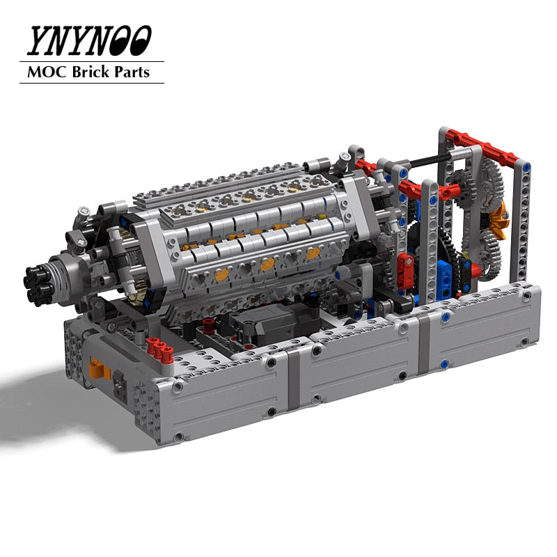 Ensemble de briques MOC à moteur V42