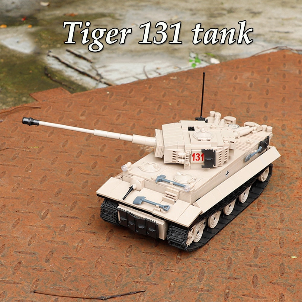 Ensemble de briques MOC pour char militaire WW2 TIGER 131 – Toy Brick  Lighting