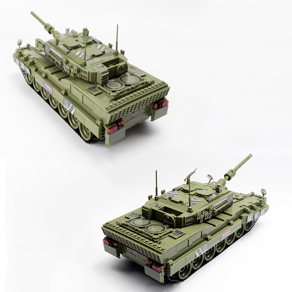 Ensemble de briques MOC de réservoir militaire Leopard 2 WW2