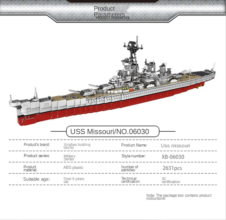Uss missouri lego set best sale
